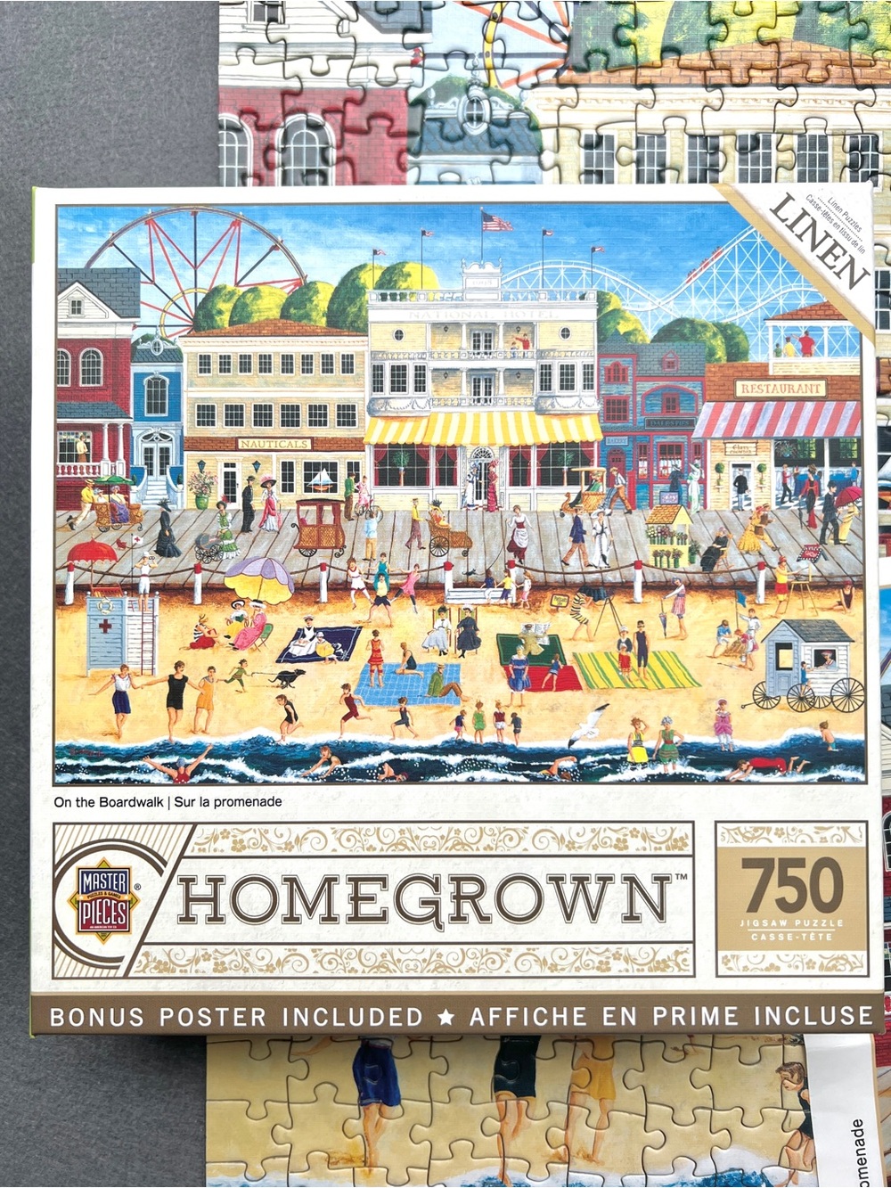 Homegrown 'On the Boardwalk' Linen 750-Piece Jigsaw Puzzle - Multi-Color